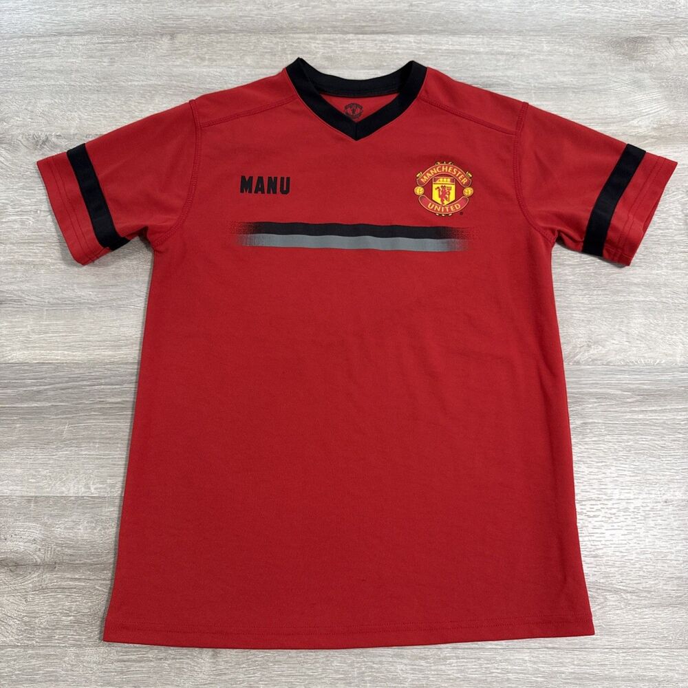 Manchester United Shirt Men's Red Soccer Football Jersey Polyester Small